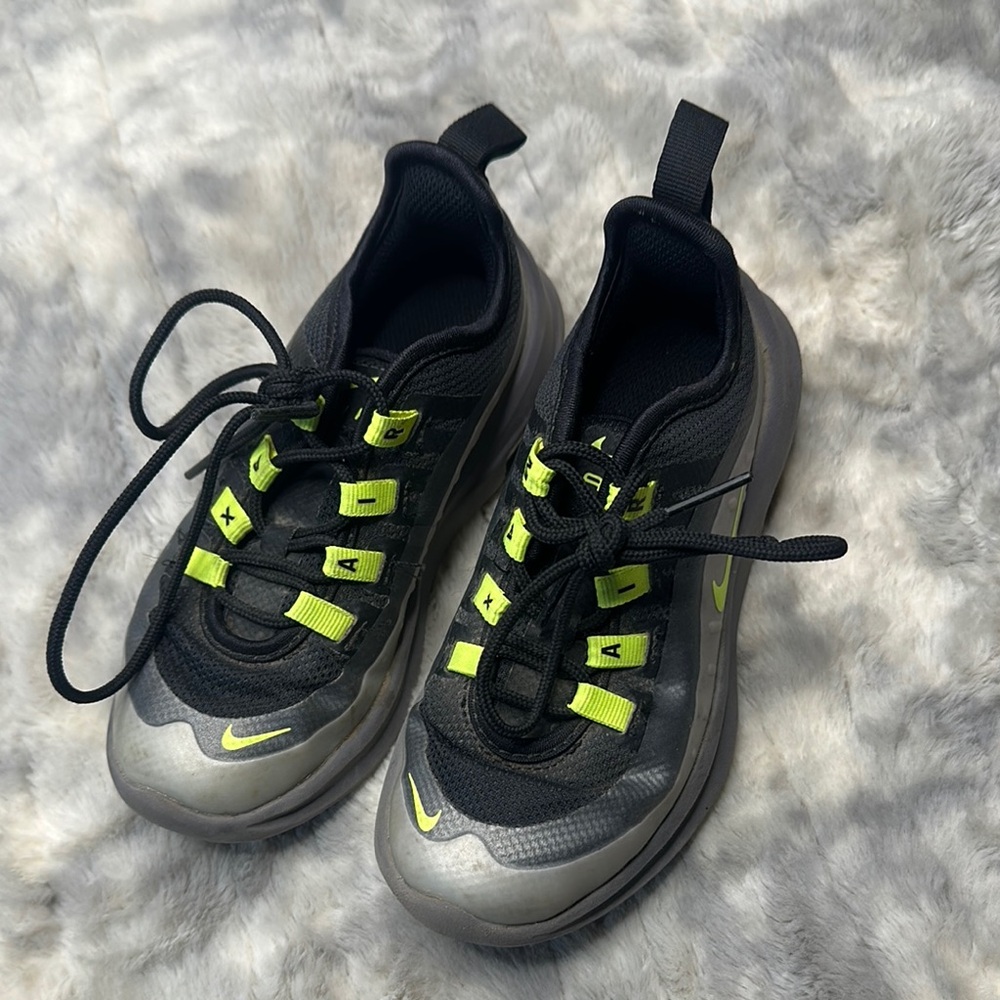 Nike Kids Black and Green Shoes